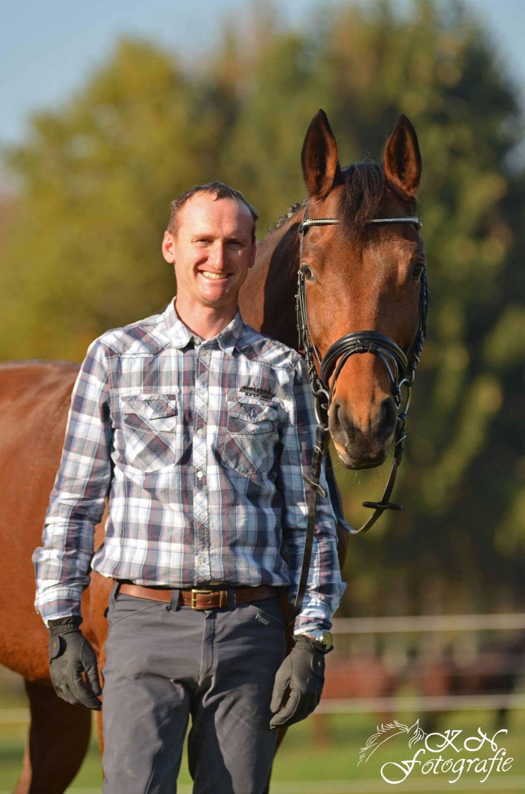 Dirk Schaal mit Pferd